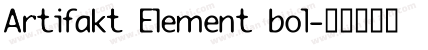 Artifakt Element bol字体转换